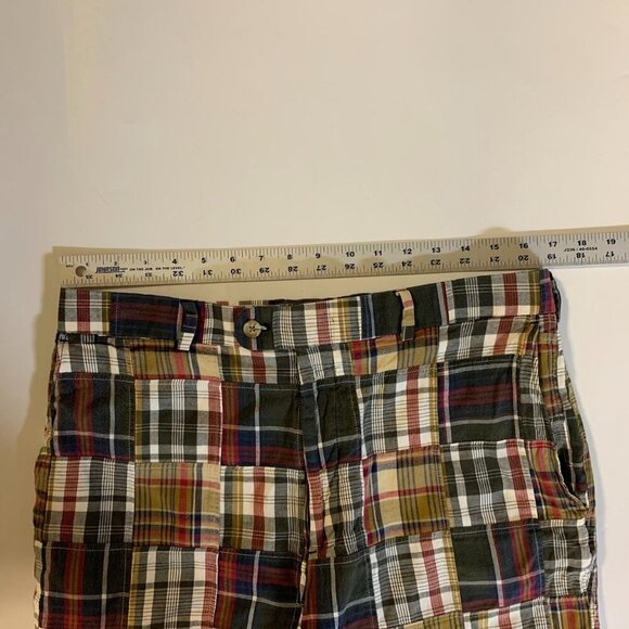 Peter Millar Men's Patchwork 100% Cotton Flat Front 8" Inseam Shorts Size 34 - Picture 10 of 13